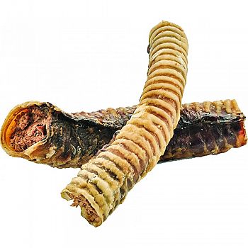 All Natural Beef Trachea W/filling Dog Chew BROWN 5 INCH (Case of 60)
