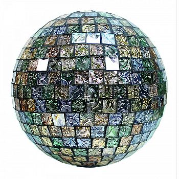 Mosaic Glass Tile Globe
