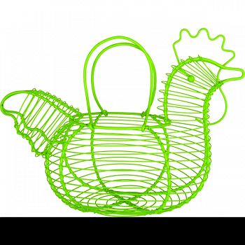 Chicken Shaped Egg Basket GREEN 