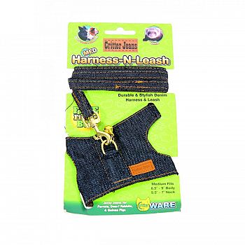 Harness-n-leash for Small Pets - Medium / Denim