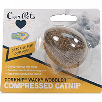 Cosmic Catnip Corknip Wacky Wobbler Compressed Nip
