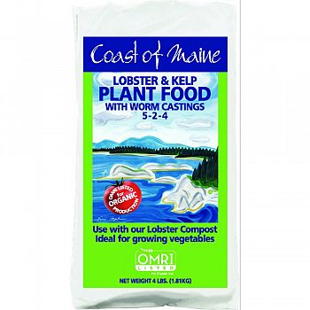 Organic Lobster And Kelp Plant Food For Vegetables (Case of 8)