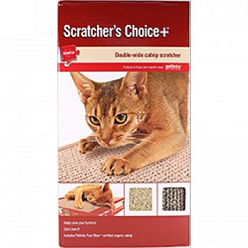 Scratchers Choice Plus Double-wide Catnip Scratchr