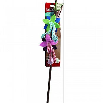 Petlinks Dizzy Bloom Spinning Catnip Wand Toy MULTI COLORED 