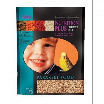 Nutrition Plus Supreme Parakeet Food - 3 lbs