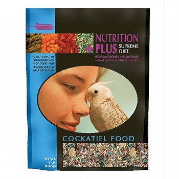 Nutrition Plus Supreme Food for Cockatiels - 3 lb. 