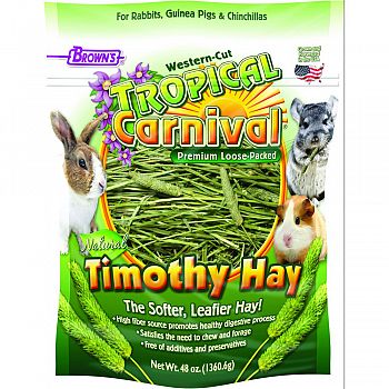 Tropical Carnival Loose Timothy Hay GREEN 48 OUNCE
