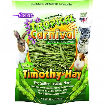 Tropical Carnival Loose Timothy Hay GREEN 96 OUNCE