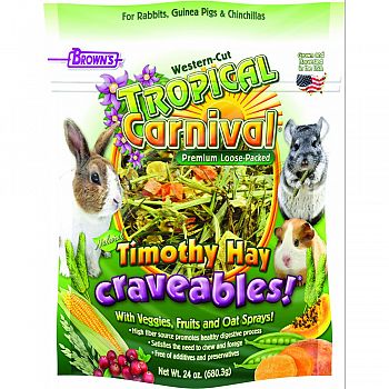 Tropical Carnival Timothy Hay Cravealbes  24 OUNCE