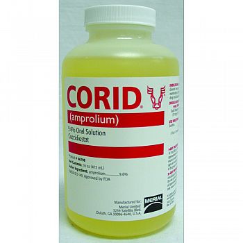 Corid 9.6% Oral Solution For Calves YELLOW 16 OUNCE