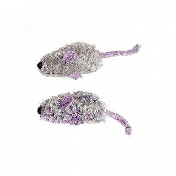 Dr. Noys Mice in Purple and Grey Cat Toy - 2 pack