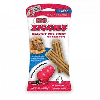 Kong Dog Ziggies 6 oz / Large