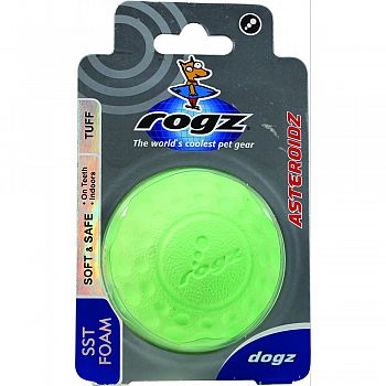 Rogz Asteroidz Dog Ball ASSORTED 2.5 INCH/MEDIUM
