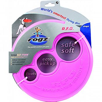 Rogz Flying Object Throwing Disc Dog Toy ASSORTED LARGE