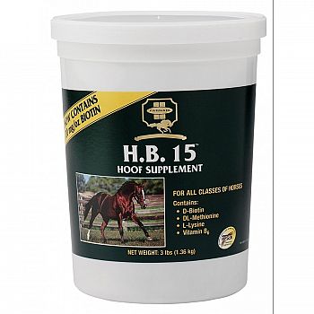 H.B. 15 Biotin Supplement for Horses