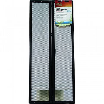 Fresh Air Screen Cover With Center Hinge BLACK 30 INCH