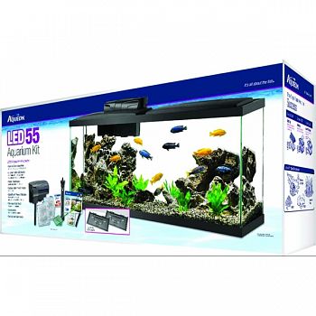 Led Aquarium Kit BLACK 55 GALLON