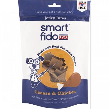 Smart Fido Jerky Bites Usa CHEESE/CHICKEN 5 OUNCE