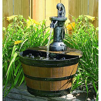 Water Pump W/lited Barrel Fount
