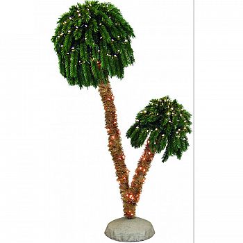 6 ft. & 3.5 ft. Double Lighted Palm Tree