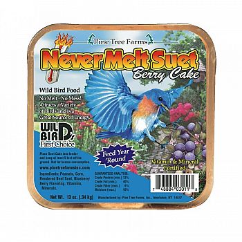 Never Melt Berry Suet Cake 13 oz. 