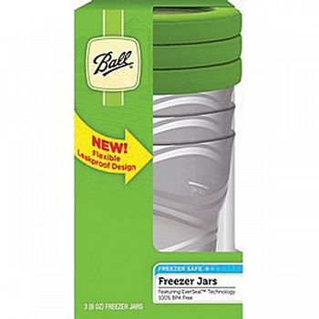 Ball Plastic Freezer Jar With Everseal - 8 oz./3 ct.
