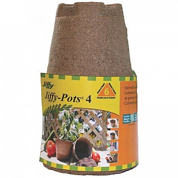 Jiffy Peat Pots  4 in. / 6 pk (Case of 28)