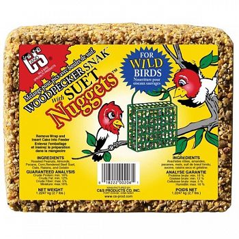 Woodpecker Snak With Suet Nuggets - 2.4 lb.
