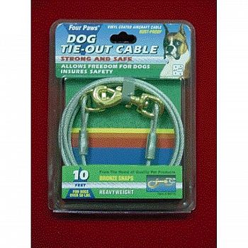 Heavy Dog Tie Out Cable - 10 ft.