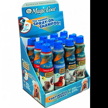 Magic Coat Spray-on Dog Shampoo Display ASSORTED 7 OZ/12 PC