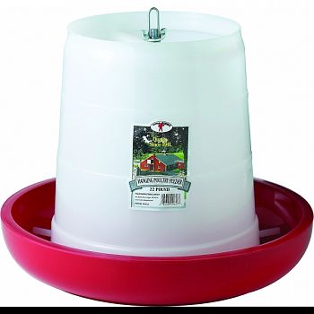 Little Giant Hanging Feeder For Poultry RED 22 POUND