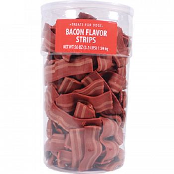 Wavy Bacon Strips Dog Treats