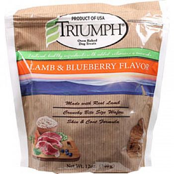 Triumph Wafer Dog Treat LAMB/BLUEBERRY 12 OUNCE