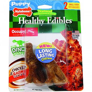 Healthy Edibles Puppy  Dinosaur  T-rex Twin Pack  SMALL