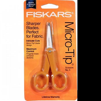 Fiskars Micro-tip Scissors BLACK/GRAY 4.9 INCH (Case of 3)