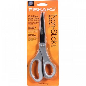 Fiskars Non-stick Titanium Softgrip Scissors ORANGE 8 INCH (Case of 6)