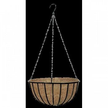Black Traditional Hanging Basket