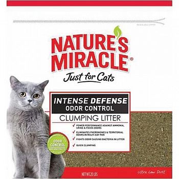 Just For Cats Intense Defense Clumping Litter - 20 lb.
