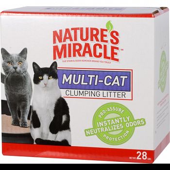 Nature?s Miracle Multi Cat Clumping Clay Litter  28 POUND