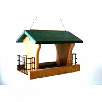 Going Green Recycled Plastic Ranch Seed and Suet Bird Feeder