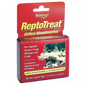 ReptoTreat Delica Bloodworms for Reptiles - 1.7 oz.