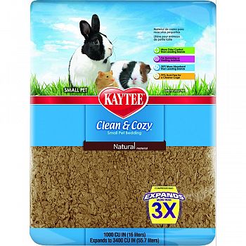 Clean And Cozy Small Pet Bedding NATURAL 1000 CUBIC INCH