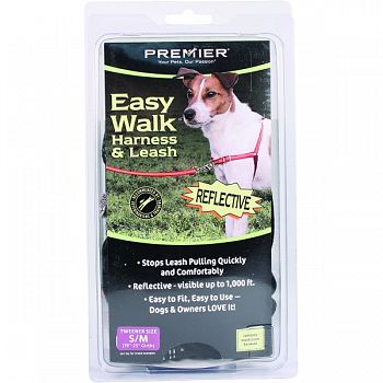 Easy Walk Reflective Harness BLACK SMALL/MEDIUM
