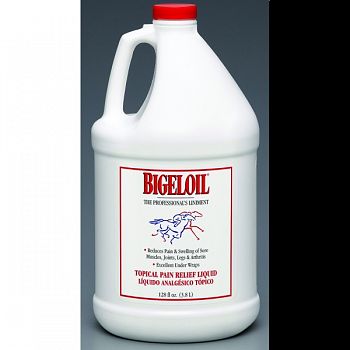 Bigeloil Topical Pain Relief Liquid For Horses  1 GALLON (Case of 4)