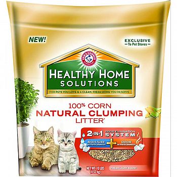 Healthy Home Solutions Corn Natural Litter FRESH SCENT 10 POUND (Case of 3)