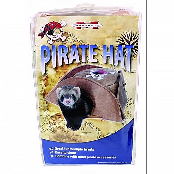 Pirate Hat Ferret Toy - Tan