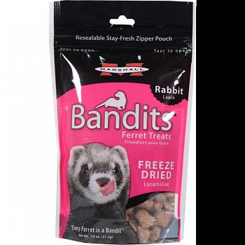 Bandits Freeze Dried Ferret Treats RABBIT .75 OZ