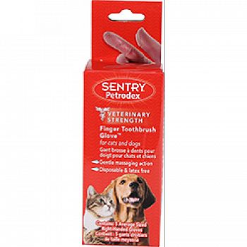 Sentry Petrodex Finger Toothbrush Glove For Pets