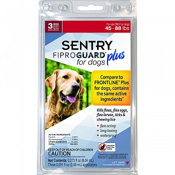 Sentry Fiproguard Plus Dog Flea & Tick Spot-on