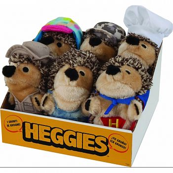 Heggies Dog Toy Countertop Tray MULTICOLORED 6 PACK TRAY